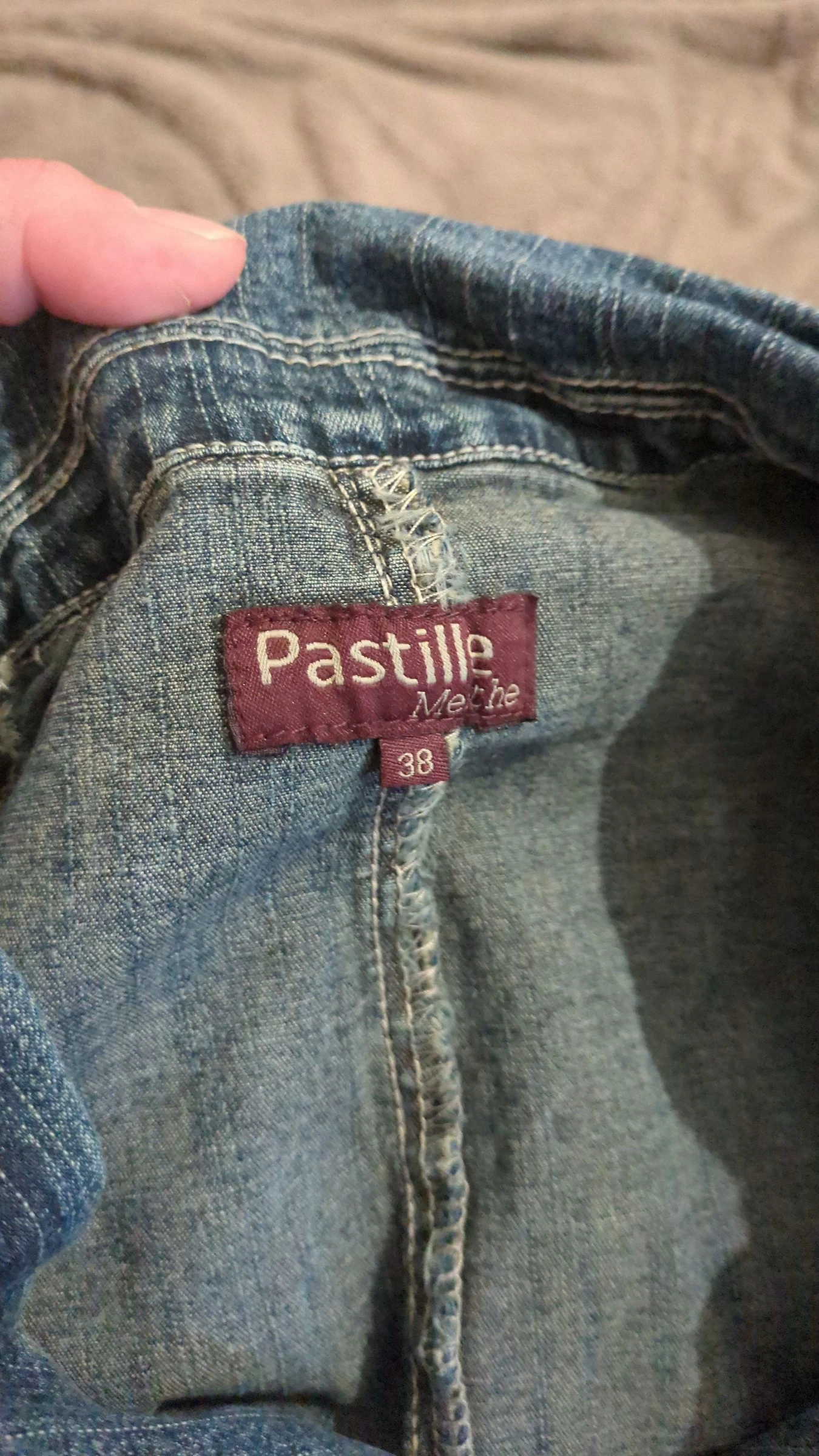 Jaqueta jeans feminina tamanho 38 Pastille menta – photo 5